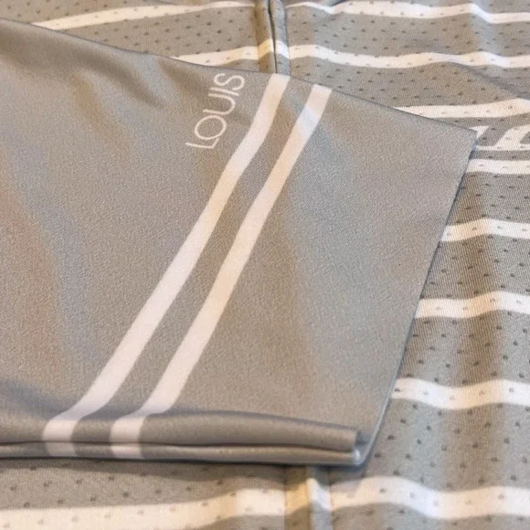 Lewis Garneau Men's Cycling Jersey Full Zip Front and Back Pockets Large Gray - Picture 3 of 7